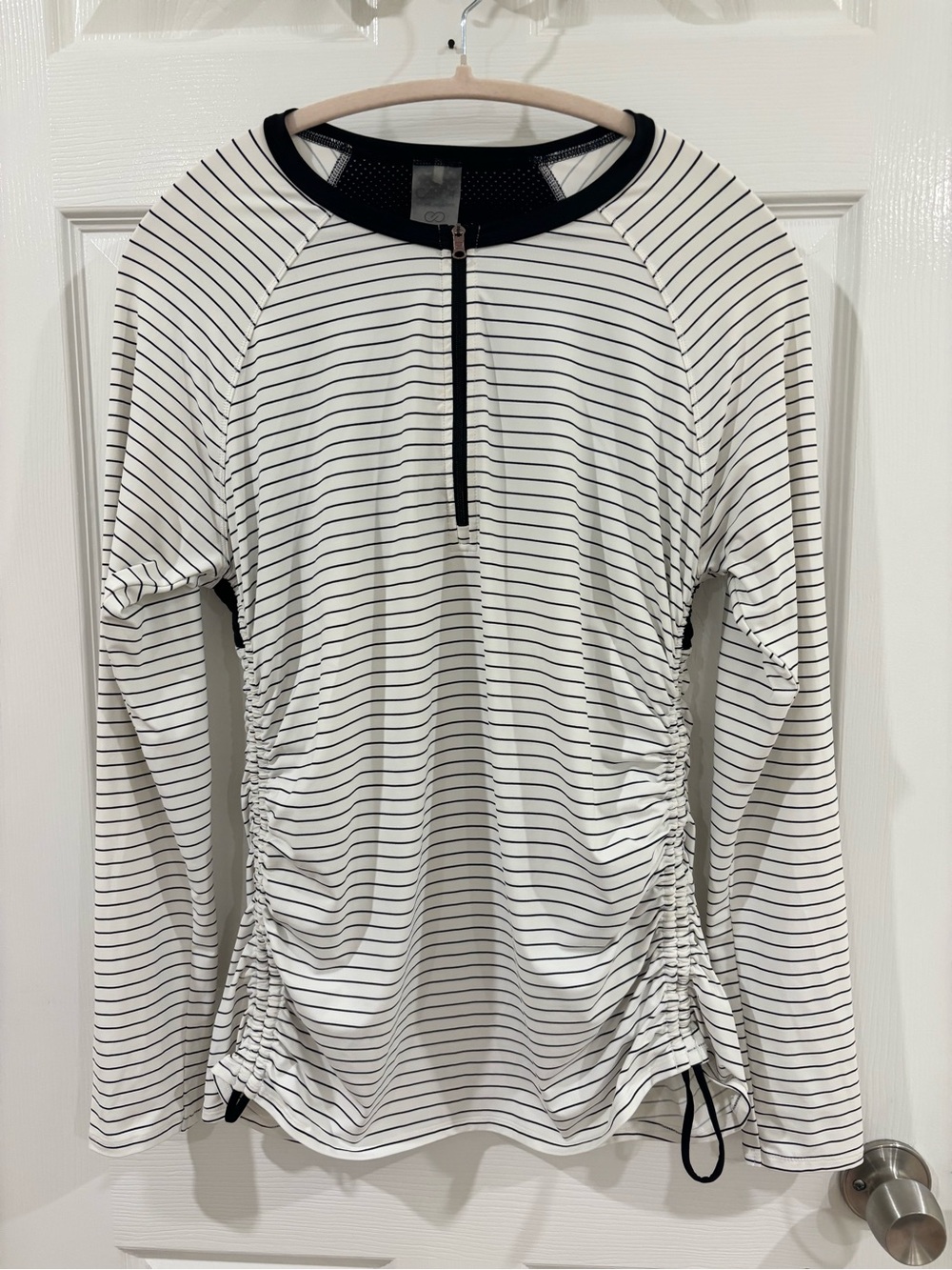 Calia Striped Ruched Athletic Top XL